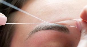 Threading hair removal with string