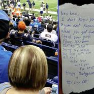 The note that will change a couple's life forever The note that will change a couple's life forever